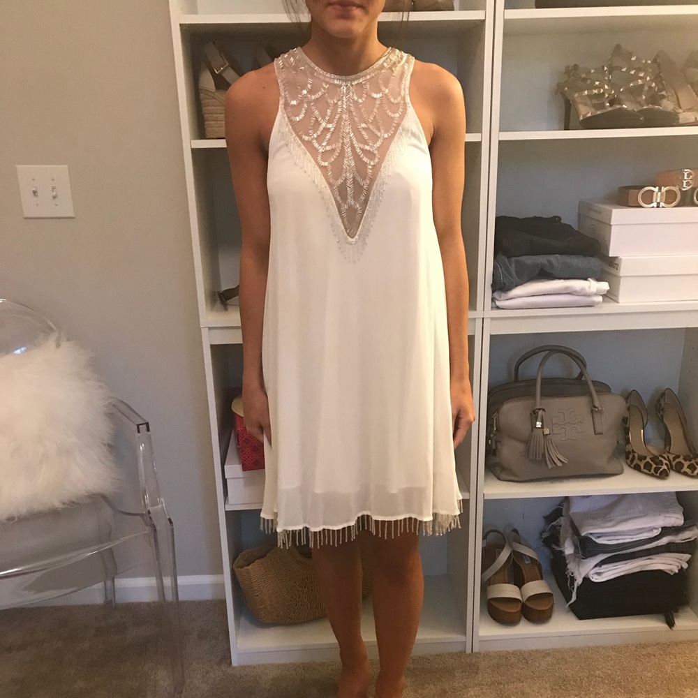 Show me your Mumu white beaded dress!